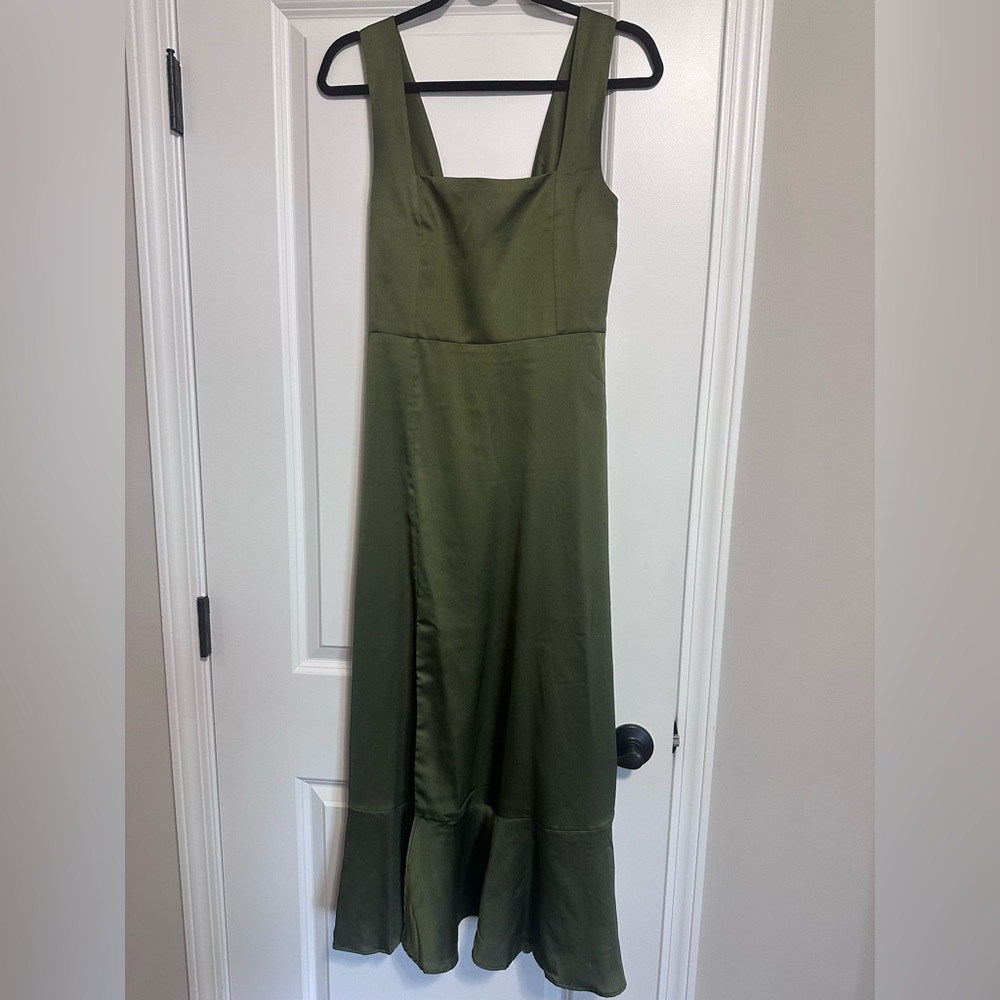Show Me Your MuMu Olive Claire Midi Dress - Picture 3 of 5